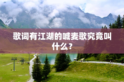 歌词有江湖的喊麦歌究竟叫什么？