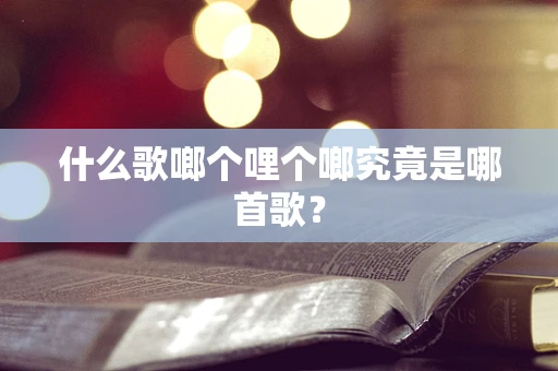 什么歌啷个哩个啷究竟是哪首歌？