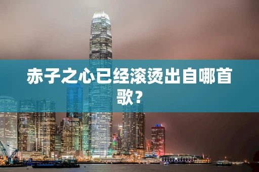 赤子之心已经滚烫出自哪首歌？