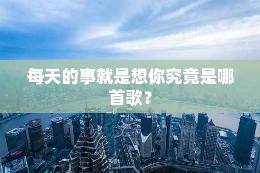 每天的事就是想你究竟是哪首歌？