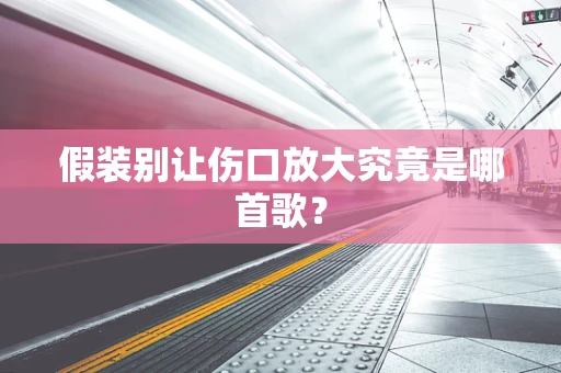 假装别让伤口放大究竟是哪首歌？