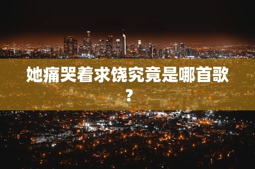 她痛哭着求饶究竟是哪首歌？