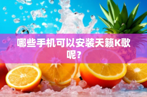 哪些手机可以安装天籁K歌呢？