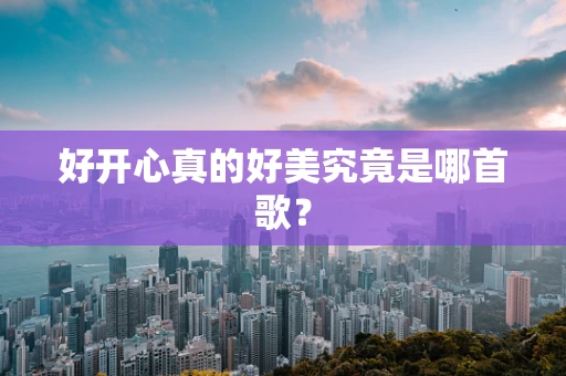 好开心真的好美究竟是哪首歌？