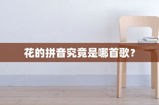 花的拼音究竟是哪首歌？
