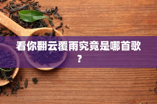 看你翻云覆雨究竟是哪首歌？