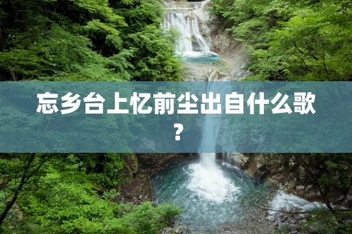 忘乡台上忆前尘出自什么歌？