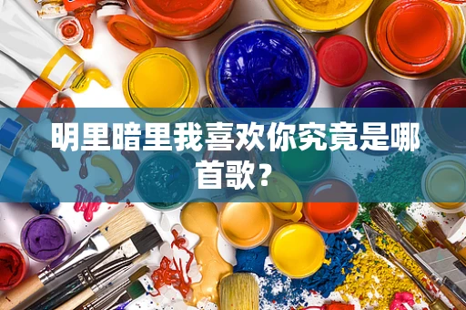 明里暗里我喜欢你究竟是哪首歌？