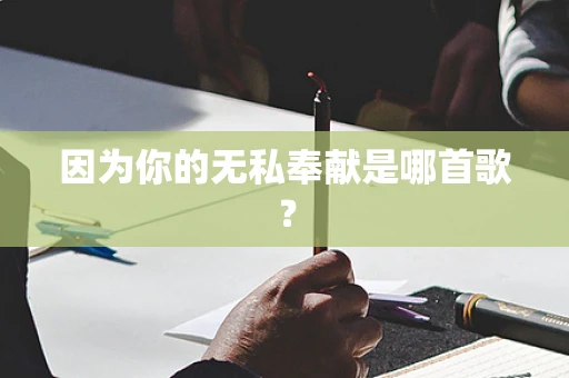 因为你的无私奉献是哪首歌？