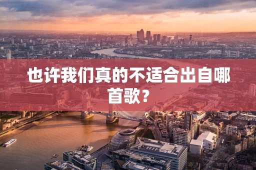 也许我们真的不适合出自哪首歌？