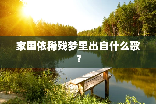 家国依稀残梦里出自什么歌？