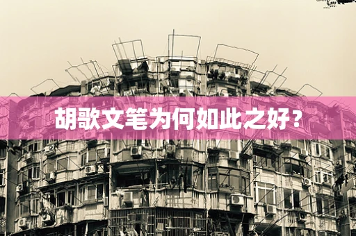 胡歌文笔为何如此之好？