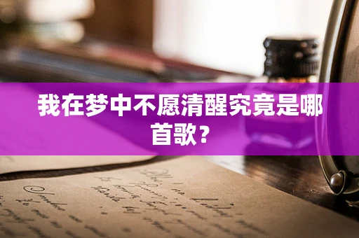 我在梦中不愿清醒究竟是哪首歌？