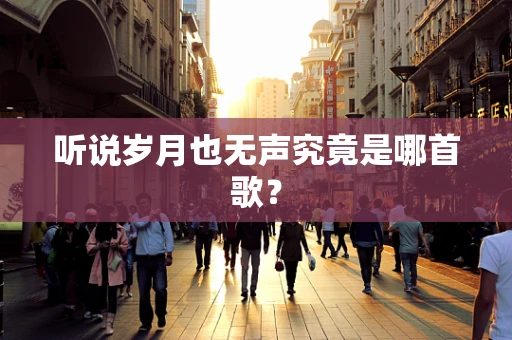 听说岁月也无声究竟是哪首歌？