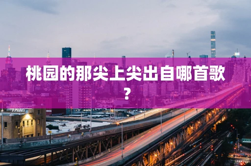 桃园的那尖上尖出自哪首歌？