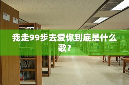 我走99步去爱你到底是什么歌？