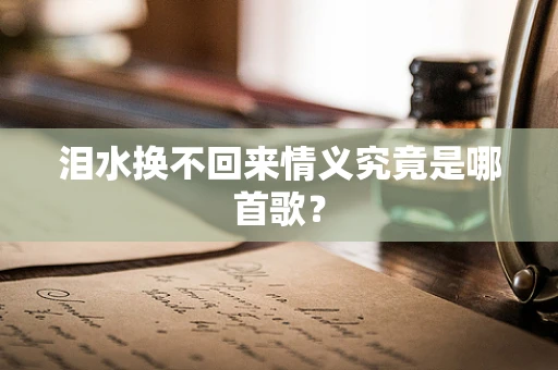 泪水换不回来情义究竟是哪首歌？