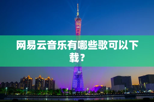 网易云音乐有哪些歌可以下载？