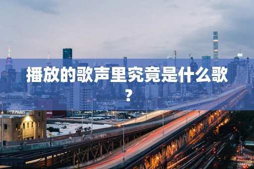播放的歌声里究竟是什么歌？