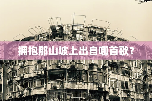 拥抱那山坡上出自哪首歌？