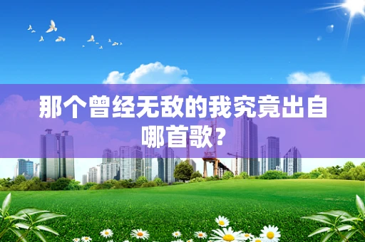 那个曾经无敌的我究竟出自哪首歌？