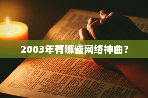 2003年有哪些网络神曲？
