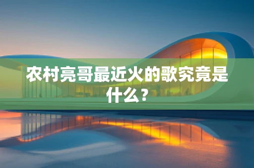 农村亮哥最近火的歌究竟是什么？