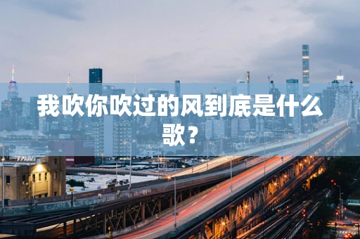 我吹你吹过的风到底是什么歌？