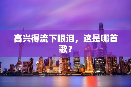 高兴得流下眼泪，这是哪首歌？