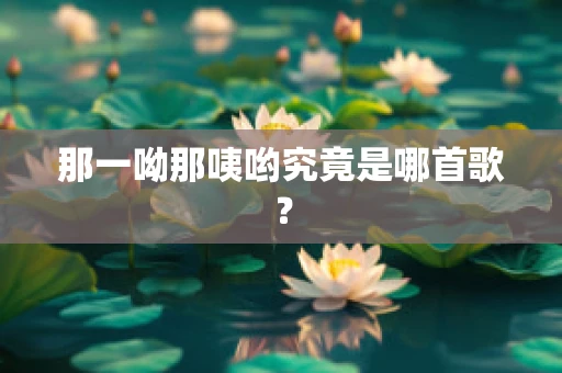 那一呦那咦哟究竟是哪首歌？