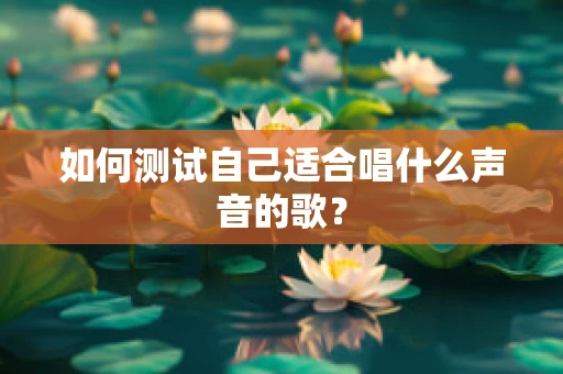 如何测试自己适合唱什么声音的歌？