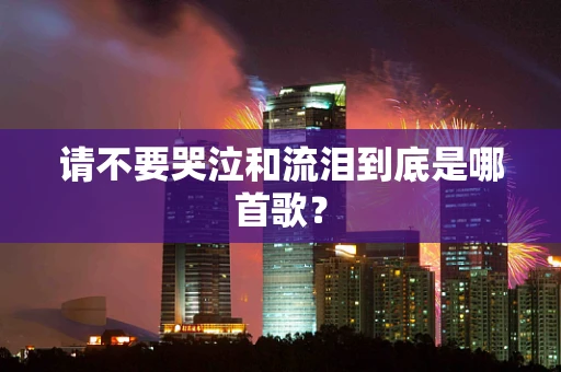 请不要哭泣和流泪到底是哪首歌？