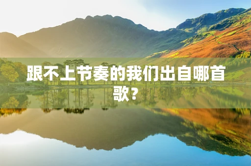 跟不上节奏的我们出自哪首歌？