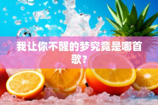 我让你不醒的梦究竟是哪首歌？