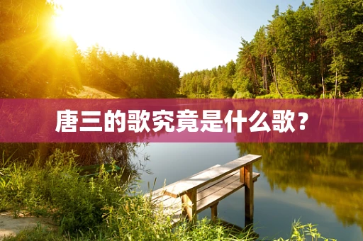 唐三的歌究竟是什么歌？
