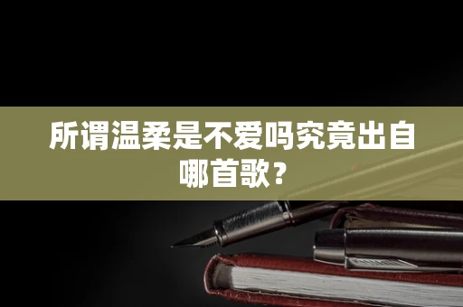所谓温柔是不爱吗究竟出自哪首歌？