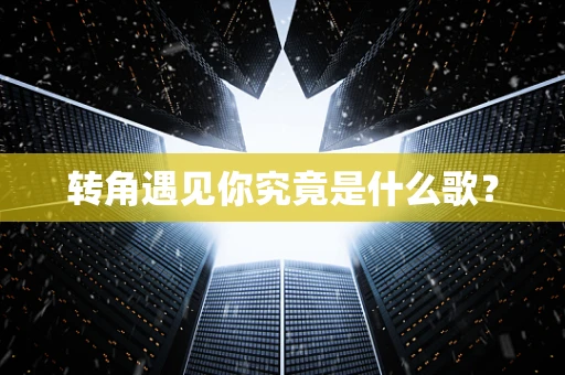 转角遇见你究竟是什么歌？