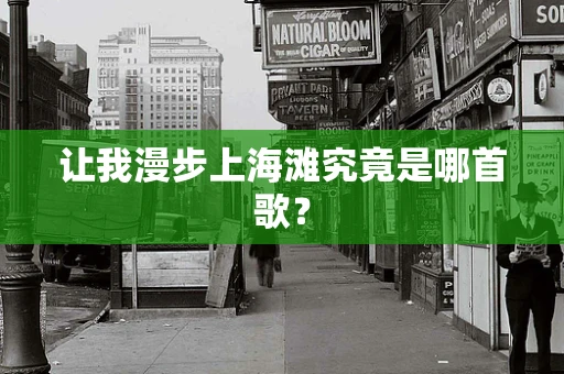 让我漫步上海滩究竟是哪首歌？