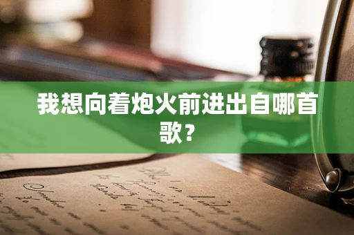 我想向着炮火前进出自哪首歌？