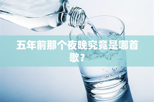 五年前那个夜晚究竟是哪首歌？