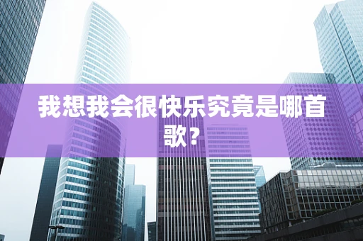 我想我会很快乐究竟是哪首歌？
