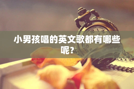 小男孩唱的英文歌都有哪些呢？