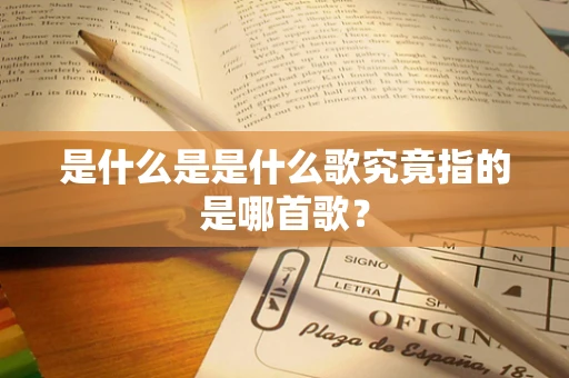 是什么是是什么歌究竟指的是哪首歌？