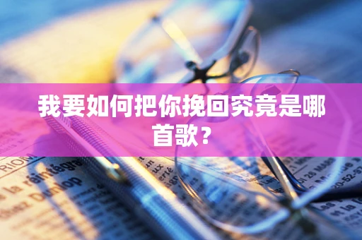我要如何把你挽回究竟是哪首歌？
