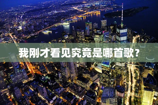 我刚才看见究竟是哪首歌？