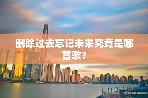 删除过去忘记未来究竟是哪首歌？