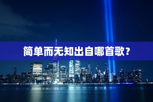 简单而无知出自哪首歌？