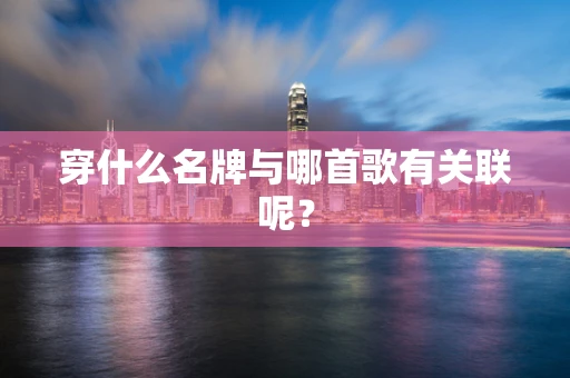 穿什么名牌与哪首歌有关联呢？