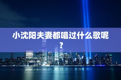 小沈阳夫妻都唱过什么歌呢？