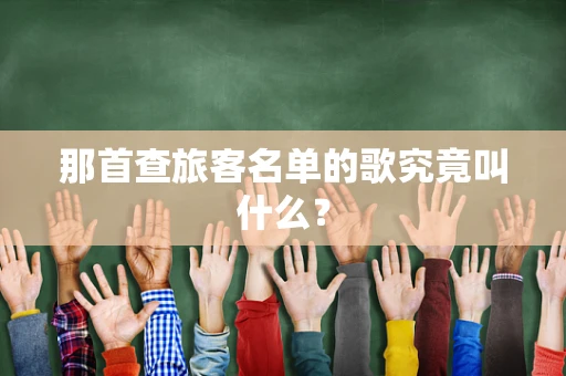 那首查旅客名单的歌究竟叫什么？